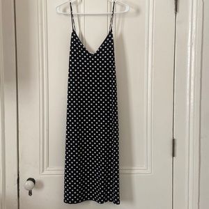 Zara polka dot slip dress size small